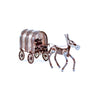 Sugarpost Mini Gnome Be Gone Chuck Wagon Outdoor Garden Welded Metal Art Sculptures Item #1087