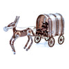 Sugarpost Mini Gnome Be Gone Chuck Wagon Outdoor Garden Welded Metal Art Sculptures Item #1087