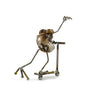 Sugarpost Mini Gnome Be Gone Mini Scooter Outdoor Garden Welded Metal Art Sculptures Item #1088