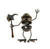Sugarpost Mini Gnome Be Gone Small Firefighter Welded Scrap Metal Art Sculptures Item #1091