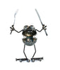 Sugarpost Gnome Be Gone Medium Knife & Fork Welded Scrap Metal Art Sculpture Item #2003