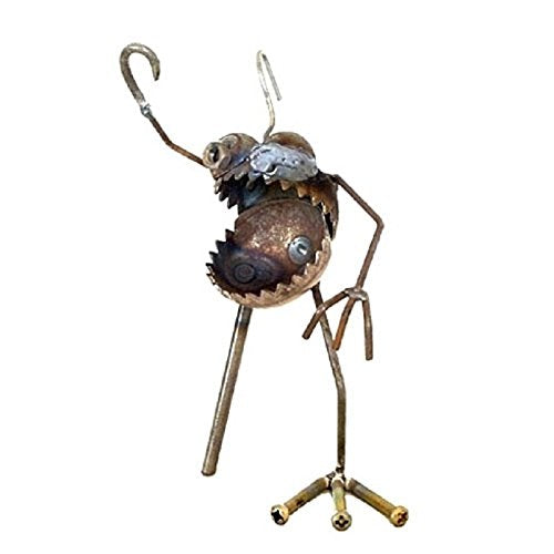 Sugarpost Gnome Be Gone Mini Pirate Hook Peg Leg Metal Art Sculpture #1074