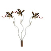 Sugarpost Small Set of 3 Venus Fly Trap Plants with 16" Stake Garden Metal Art