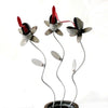 Sugarpost Small Set of 3 Venus Fly Trap Plants with 16" Stake Garden Metal Art