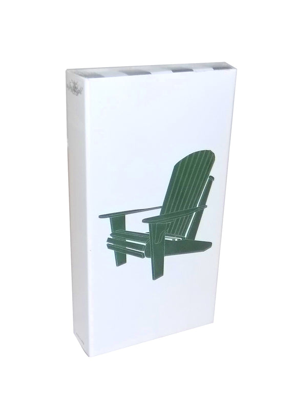 The Joy of Light Designer Matches Green Adirondack Chair Embossed Matte 4