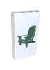 The Joy of Light Designer Matches Green Adirondack Chair Embossed Matte 4" Collectible Matchbox