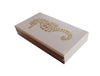 The Joy of Light Designer Matches Gold Seahorse on Embossed Matte 4" Collectible Matchbox