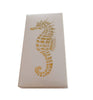 The Joy of Light Designer Matches Gold Seahorse on Embossed Matte 4" Collectible Matchbox