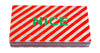 The Joy of Light Designer Matches Naughty or Nice Candycane Print Embossed 4" Collectible Matchbox