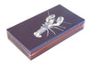 The Joy of Light Designer Matches White Lobster on Navy Blue Embossed 4" Collectible Matchbox