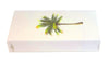 The Joy of Light Designer Matches Palm Tree on White Embossed 4" Collectible Matchbox