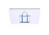 The Joy of Light Designer Matches Blue Beach Bag Embossed Matte 4" Collectible Matchbox