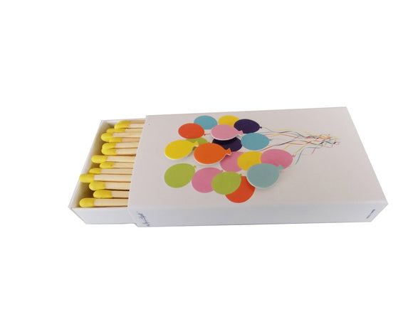 The Joy of Light Designer Matches 3D Balloons Embossed Matte 4