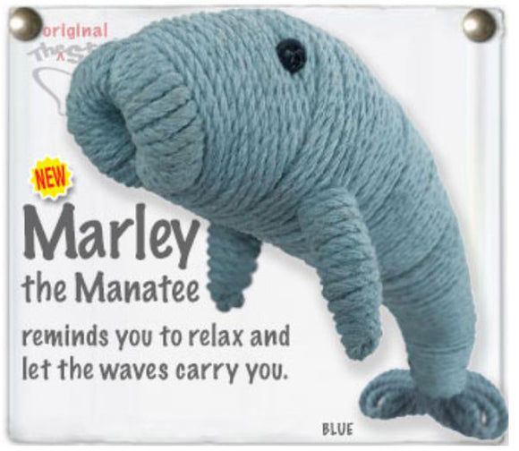 Kamibashi Marley the Manatee The Original String Doll Gang Handmade Keychain Toy & Clip