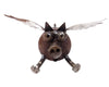 Sugarpost Gnome Be Gone Mini Flying Pig Welded Metal Art