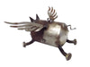 Sugarpost Gnome Be Gone Mini Flying Pig Welded Metal Art