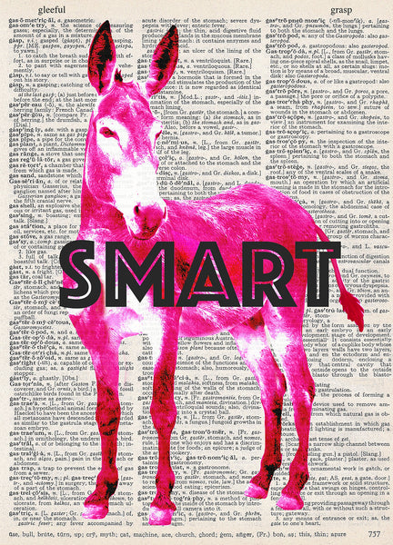 Artnwordz Smart Ass Dictionary Page Wall Art Print