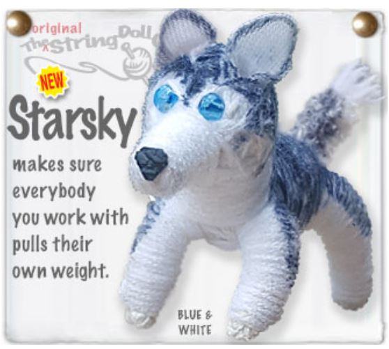 Kamibashi Starsky the Husky The Original String Doll Gang Keychain Clip
