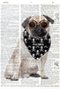 Artnwordz Steam Punk Pug Original Dictionary Sheet Pop Art Wall or Desk Art Print Poster