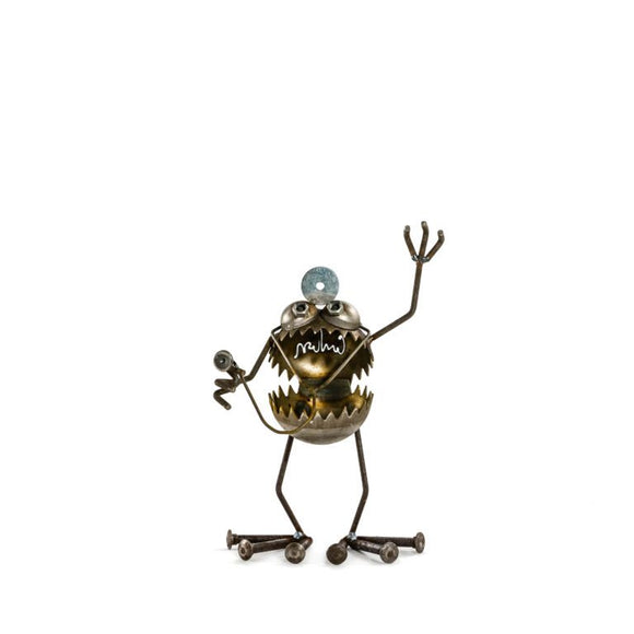 Sugarpost Gnome be Gone Doctor Metal Art - 12 inches tall