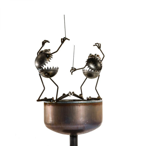 Sugarpost Gnome be Gone Cauldron Tiki Torch