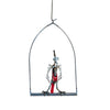 Sugarpost Metal Art Parrot on Hanging Perch