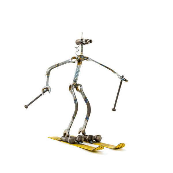 Sugarpost - Metal Sculpture - Ski-Bot