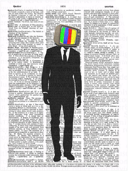 Artnwordz TV Standing Dictionary Page Art