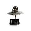 Sugarpost Alien UFO Business Card Holder Welded Metal Art - 7" Tall