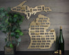 Wine Cork Traps State of Michigan Wooden Wine Cork Holder Organizer Wall Decoration