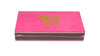 The Joy of Light Designer Matches Gold Foiled Pig on Pink Embossed Matte 4" Collectible Matchbox