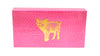 The Joy of Light Designer Matches Gold Foiled Pig on Pink Embossed Matte 4" Collectible Matchbox