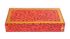 The Joy of Light Designer Matches Orange & Pink Cheetah Embossed Matte 4" Collectible Matchbox