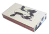 The Joy of Light Designer Matches Cow Print Embossed 4" Collectible Matchbox