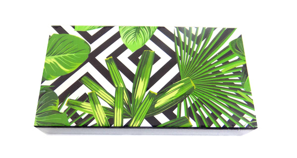 The Joy of Light Designer Matches Tropical Palms Embossed Matte 4" Collectible Matchbox