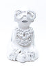 Hazy Mae Iris Bright White Ceramic Cookie Jar