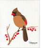 Swedish Treasures Wet-It! Set of 2 Cardinals- Male and Female Super Absorbent, Reusable, Biodegradable All-Purpose Cleaning Cloth Towel