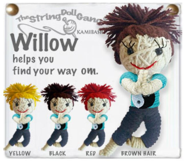 Kamibashi Willow Yoga Teacher The Original String Doll Gang Keychain Clip