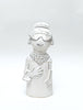 Hazy Mae Audrey Bright White Ceramic Cookie Jar