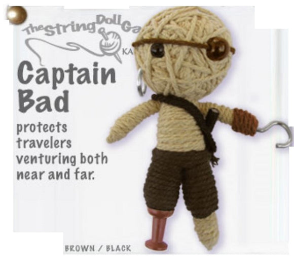 Kamibashi Captain Bad Pirate The Original String Doll Gang Keychain Clip
