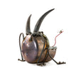 Sugarpost Bullfrog with Plug Bug Welded Metal Art - 20" Tall