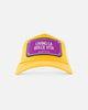 John Hatter & Co Living La Dolce Vita Yellow Adjustable Trucker Cap Hat