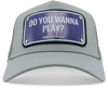 John Hatter & Co Bill & Ted "Do You Want To Play?" Grey Gray Adjustable Baseball Cap Hat