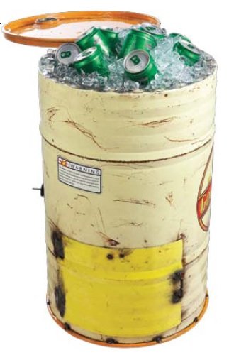 Think Outside Good Oil Buddy Barrel Ice Chest Cooler Indoor & Outdoor