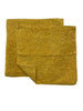 Janey Lynn Design Spicy Mustard Yellow Shaggies 10 x10 Washcloth - 2 Pack