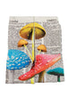 Artnwordz Festive Funghi Mushrooms Unisex Dictionary Art Socks