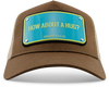 John Hatter & Co How About A Hug Brown Adjustable Trucker Cap Hat