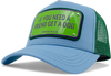 John Hatter & Co If You Need A Friend Get A Dog Blue and Green Adjustable Trucker Cap Hat