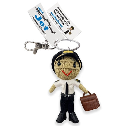 Kamibashi Jet the Pilot Girl Original String Doll Gang Keychain Clip