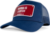 John Hatter & Co Karma is a Bitch Blue Adjustable Trucker Cap Hat